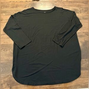 J. Jill Women's Black Long Sleeve Tee